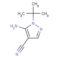 158001-28-6 5-Amino-1-tert-butyl-1H-pyrazole-4-carbonitrile chemical structure