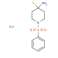 442124-75-6 1-(4-Fluoro-benzenesulfonyl)-piperidin-4-ylamine hydrochloride chemical structure