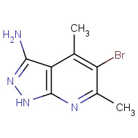 42951-65-5 5-Bromo-4,6-dimethyl-1H-pyrazolo[3,4-b]pyridin-3-amine chemical structure
