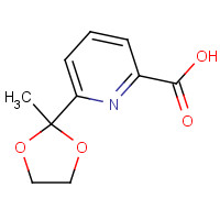 122637-38-1 6-(2-Methyl-1,3-dioxolan-2-yl)-2-pyridinecarboxylic acid chemical structure