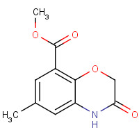 141761-86-6 Methyl 6-methyl-3-oxo-3,4-dihydro-2H-1,4-benzoxazine-8-carboxylate chemical structure