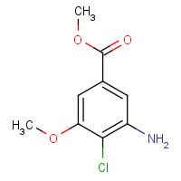 63603-10-1 Methyl 3-amino-4-chloro-5-methoxybenzenecarboxylate chemical structure