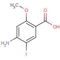 155928-39-5 4-Amino-5-iodo-2-methoxybenzenecarboxylic acid chemical structure