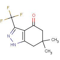 908111-34-2 6,6-Dimethyl-3-(trifluoromethyl)-1,5,6,7-tetrahydro-4H-indazol-4-one chemical structure