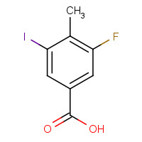 861905-94-4 3-Fluoro-5-iodo-4-methylbenzenecarboxylic acid chemical structure
