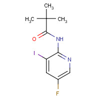 823218-50-4 N-(5-Fluoro-3-iodopyridin-2-yl)pivalamide chemical structure