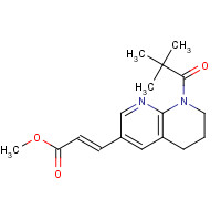 1222533-81-4 (E)-Methyl 3-(8-pivaloyl-5,6,7,8-tetrahydro-1,8-naphthyridin-3-yl)acrylate chemical structure