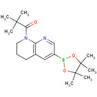 1222533-83-6 (8-Pivaloyl-5,6,7,8-tetrahydro-1,8-naphthyridin-3-yl)boronic acid pinacol ester chemical structure