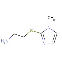 142313-55-1 2-[(2-Aminoethyl)sulfanyl]-1-methyl-1H-imidazole chemical structure