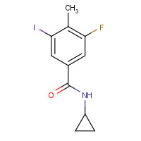 585544-31-6 N-Cyclopropyl-3-fluoro-5-iodo-4-methylbenzamide chemical structure