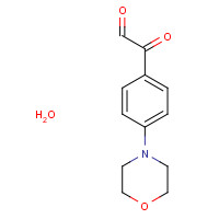 852633-82-0 2-[4-(Morpholin-4-yl)phenyl]-2-oxoacetaldehyde hydrate chemical structure