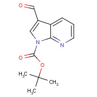 144657-66-9 tert-Butyl 3-formyl-1H-pyrrolo[2,3-b]pyridine-1-carboxylate chemical structure