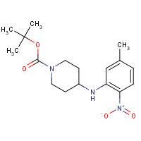 950772-97-1 tert-Butyl 4-[(5-methyl-2-nitrophenyl)amino]-piperidine-1-carboxylate chemical structure