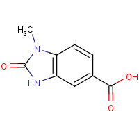 19950-97-1 1-Methyl-2-oxo-2,3-dihydro-1H-1,3-benzodiazole-5-carboxylic acid chemical structure