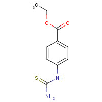 23051-16-3 1-(4-Ethoxycarbonylphenyl)-2-thiourea chemical structure