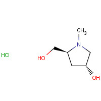 107746-24-7 (3R,5S)-5-(Hydroxymethyl)-1-methylpyrrolidin-3-ol hydrochloride chemical structure