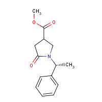 99735-45-2 (R)-Methyl 5-oxo-1-[(R)-1-phenylethyl]pyrrolidine-3-carboxylate chemical structure