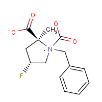 72180-24-6 (2S,4R)-1-Benzyl-2-methyl-4-fluoropyrrolidine-1,2-dicarboxylate chemical structure