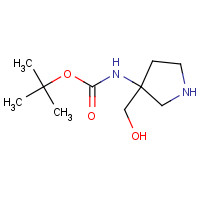 475469-15-9 tert-Butyl 3-(hydroxymethyl)pyrrolidin-3-ylcarbamate chemical structure
