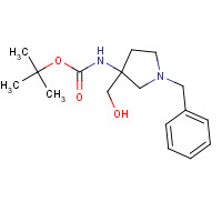 475469-14-8 tert-Butyl 1-benzyl-3-(hydroxymethyl)pyrrolidin-3-ylcarbamate chemical structure