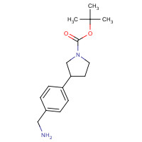 885270-22-4 tert-Butyl 3-(4-(aminomethyl)phenyl)pyrrolidine-1-carboxylate chemical structure