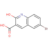 99465-06-2 6-Bromo-2-hydroxy-quinoline-3-carboxylic acid chemical structure