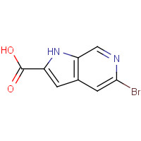 800401-71-2 5-Bromo-1H-pyrrolo[2,3-c]pyridine-2-carboxylic acid chemical structure