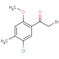 683274-74-0 2-Bromo-1-(5-chloro-2-methoxy-4-methylphenyl)-ethanone chemical structure
