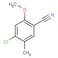 755027-31-7 4-Chloro-2-methoxy-5-methylbenzonitrile chemical structure