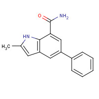 943607-57-6 2-Methyl-5-phenyl-1H-indole-7-carboxamide chemical structure