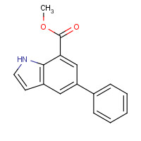 860624-96-0 Methyl 5-phenyl-1H-indole-7-carboxylate chemical structure