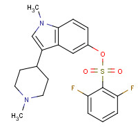 445441-26-9 1-Methyl-3-(1-methylpiperidin-4-yl)-1H-indol-5-yl 2,6-difluorobenzenesulfonate chemical structure