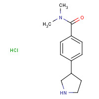 1223748-40-0 N,N-Dimethyl-4-(pyrrolidin-3-yl)benzamide hydrochloride chemical structure