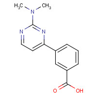 1083401-18-6 3-(2-(Dimethylamino)pyrimidin-4-yl)benzoic acid chemical structure