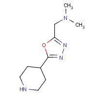 949100-23-6 N,N-Dimethyl-1-(5-(piperidin-4-yl)-1,3,4-oxadiazol-2-yl)methanamine chemical structure
