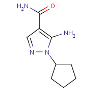 666235-33-2 5-Amino-1-cyclopentyl-1H-pyrazole-4-carboxamide chemical structure