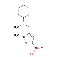 1223748-31-9 5-((Cyclohexyl(methyl)amino)methyl)-1-methyl-1H-pyrazole-3-carboxylic acid chemical structure