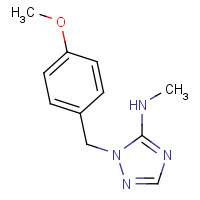 199014-16-9 (1-(4-Methoxybenzyl)-1H-1,2,4-triazol-5-yl)-methanamine chemical structure