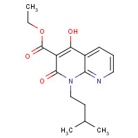 850814-34-5 Ethyl 4-hydroxy-1-isopentyl-2-oxo-1,2-dihydro-1,8-naphthyridine-3-carboxylate chemical structure