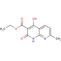 76336-15-7 Ethyl 4-hydroxy-7-methyl-2-oxo-1,2-dihydro-1,8-naphthyridine-3-carboxylate chemical structure