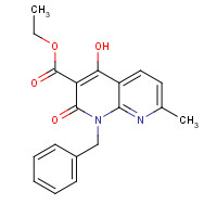76336-03-3 Ethyl 1-benzyl-4-hydroxy-7-methyl-2-oxo-1,2-dihydro-1,8-naphthyridine-3-carboxylate chemical structure