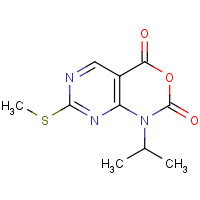 76360-89-9 1-Isopropyl-7-(methylthio)-1H-pyrimido-[4,5-d][1,3]oxazine-2,4-dione chemical structure