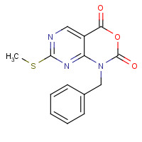 686267-35-6 1-Benzyl-7-(methylthio)-1H-pyrimido-[4,5-d][1,3]oxazine-2,4-dione chemical structure
