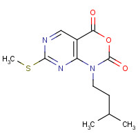 1186049-75-1 1-Isopentyl-7-(methylthio)-1H-pyrimido-[4,5-d][1,3]oxazine-2,4-dione chemical structure