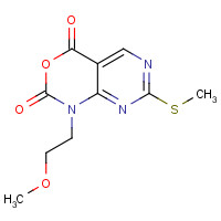 76360-93-5 1-(2-Methoxyethyl)-7-(methylthio)-1H-pyrimido-[4,5-d][1,3]oxazine-2,4-dione chemical structure