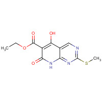 95898-54-7 Ethyl 5-hydroxy-2-(methylthio)-7-oxo-7,8-dihydropyrido[2,3-d]pyrimidine-6-carboxylate chemical structure
