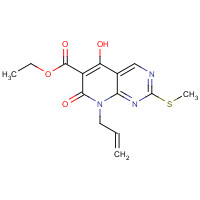76360-94-6 Ethyl 8-allyl-5-hydroxy-2-(methylthio)-7-oxo-7,8-dihydropyrido[2,3-d]pyrimidine-6-carboxylate chemical structure