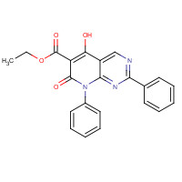 76360-75-3 Ethyl 5-hydroxy-7-oxo-2,8-diphenyl-7,8-dihydropyrido[2,3-d]pyrimidine-6-carboxylate chemical structure
