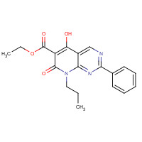 76377-79-2 Ethyl 5-hydroxy-7-oxo-2-phenyl-8-propyl-7,8-dihydropyrido[2,3-d]pyrimidine-6-carboxylate chemical structure