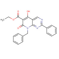 76377-80-5 Ethyl 8-benzyl-5-hydroxy-7-oxo-2-phenyl-7,8-dihydropyrido[2,3-d]pyrimidine-6-carboxylate chemical structure